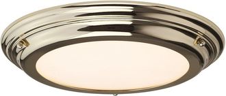 Netlighting Welland LED 1 Light Flush Light Polished Brass