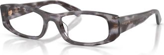 Vogue Eyewear 53mm Rectangle optical glasses in Tortoise at Nordstrom