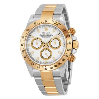 Rolex Pre-owned Rolex Cosmograph Daytona Chronograph Automatic Chronometer White Dial Mens Watch 116503 WSO