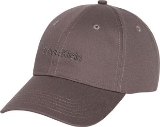 Calvin Klein Baseball Cap CALVIN KLEIN LOGO EMBROIDERY BASEBALL CAP, Herren, charcoal gray, Web, Baumwolle, unifarben, Caps Baseball Cap, Mit festem Schirm