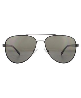 HUGO BOSS Mens Sunglasses 0761/S 10G NR Matte Black Grey Metal - One Size