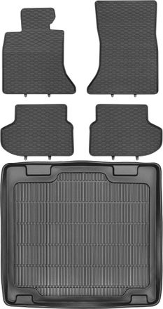 OEM Juego De Alfombrillas De Goma Para Coche Y Maletero Para Bmw Serie 5 F11 Estate (2013-2017)