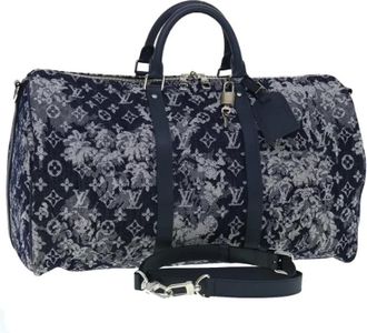 Louis Vuitton Pre-owned Boston Bag M57285 - Dames - Vintage Weekendtas - Blauw - ONE Size - Vintage