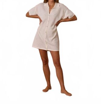 Rylee + Cru Crochet Cover Up In White