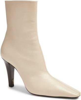 Saint Laurent Jill Bootie in Stonish Beige at Nordstrom, Size 8.5Us