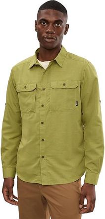 Mountain Hardwear Canyontm Long Sleeve Shirt Mens Long Sleeve Button Up Bright Fatigue : 2XL, Polyester
