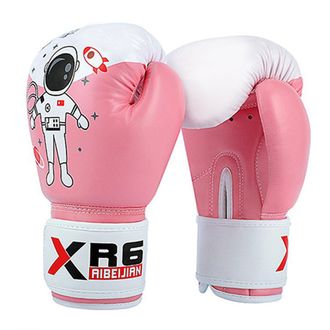 OEM Par De Guantes De Boxeo, 6 Oz, Cuero Sint&eacute;tico, Forro De L&aacute;tex, Ergon&oacute;micos, Para Ni&ntilde;os Menores De 1,4 M
