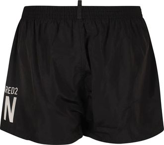 Dsquared2 Boxer Midi - Heren - Strandmode - Zwart - M - Polyester - Badmode