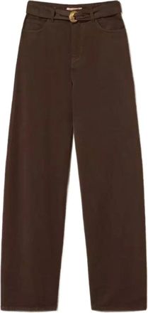 Twinset Donna, Pantaloni, Marrone, W25, new
