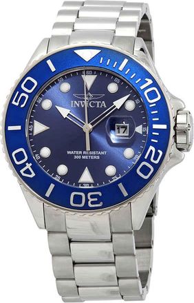 Invicta Grand Diver Quartz Blue Dial Stainless Steel Mens Watch 28766