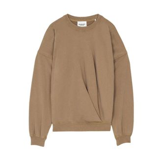 Isabel Marant Sweatshirts, female, Beige, Size: S Sauria Sweatshirt