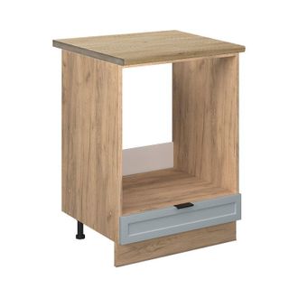 Vicco Armario Para Horno Empotrado Fame-line, Azul Claro-gris, 60 Cm, Et Roble Vicco