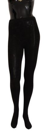 Dolce & Gabbana Womens Black Wool Stretch Tights Stocking Socks Pc Nylon Elastane Clothing