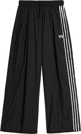 Yohji Yamamoto Striped Polyamide Wide Fit Wide-Leg Pants