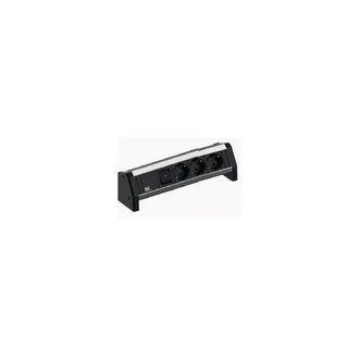 Bachmann Desk Ciabatta Nera Con Interruttore A Due Poli