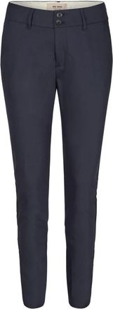 Mos Mosh Slim-fit Broeken - Dames - Slim Fit Broeken - Blauw - M - Katoen - Broeken
