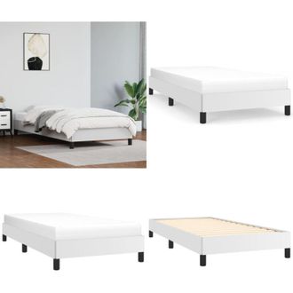 vidaXL Giroletto Bianco 90x190 cm in Similpelle - Materasso - Similpelle