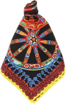 Dolce & Gabbana Multicolor Carretto Printed Scarf