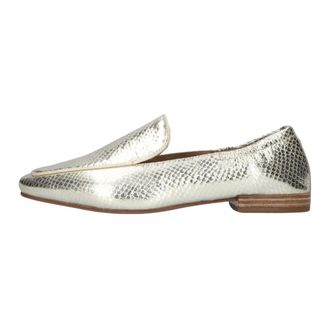 Maruti Schoenen, Dames, Geel, 39 EU, Katoen, Gouden Pixel Loafers Ella