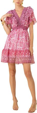Hale Bob Silk-Blend Julie Mini Dress