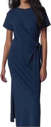 Nation Ltd Lavi Tied T-Shirt Dress In Navy