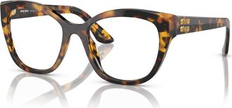 Miu Miu 54mm Square optical glasses in Tortoise at Nordstrom