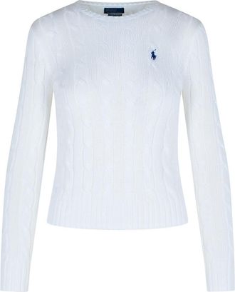 Polo Ralph Lauren Julianna White Cotton Sweater