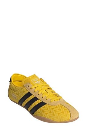 adidas Tokyo Jacquard Low Top Sneaker in Eqt Yellow/Black/Off White at Nordstrom, Size 10.5