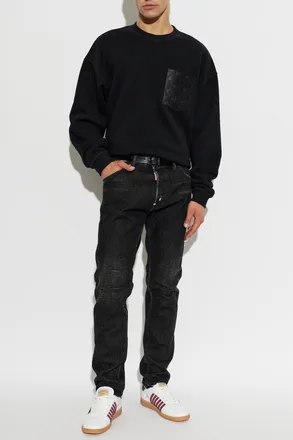 Dsquared2 Sweatshirt With Pocket, Mens, Black