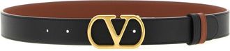 Valentino Garavani Multicolor VLogo Solid Formal Belt