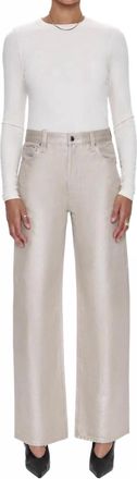 Pistola Denim Tate Wide Leg Pants In Beige