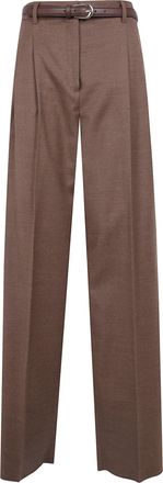 Max Mara Pants Wool Brown Mst Lago