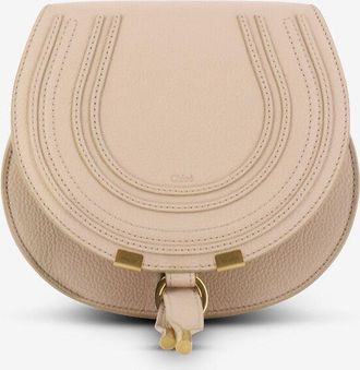 Chlo&eacute; Schultertasche aus genarbtem Leder Marcie Small