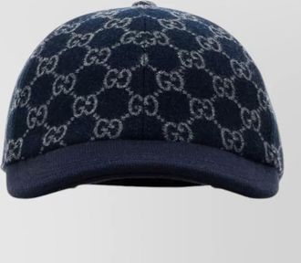 Gucci wool baseball cap curved brim design