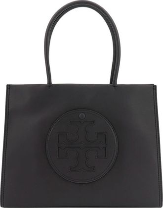 Tory Burch Ella Bio Small Tote - Dames - Shoppers - Zwart - ONE Size - Katoen - Tassen