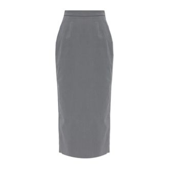 Willy Chavarria Midi Skirts, female, Gray, Size: W28 Tubo Skirt