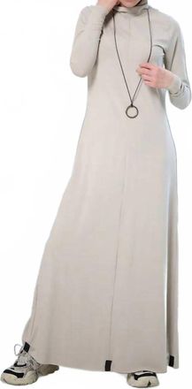 Henriette Steffensen Knit Long Sleeve Maxi Dress In Kit