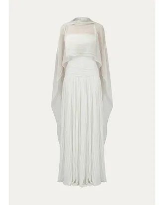 SIMKHAI Genoa Sheer Jersey Cape