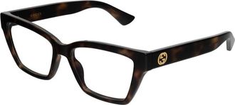 Gucci Glasses, female, Brown, Size: 53 MM Optical Frame