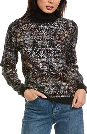 Brodie Felicity Foiled Snake Roll Neck