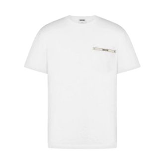 Moschino T-Shirts, male, White, Size: XL T-Shirt