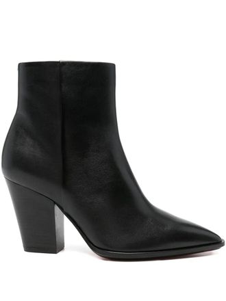 Santoni Stivali a punta con tacco largo - Nero