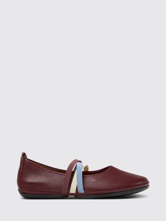 Camper Twins Multicolour Striped Leather Mary Jane Flats with Elastic Laces