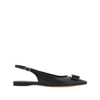 Ferragamo Ballerinas, female, Black, Size: 5 1/2 US Pointed Toe Flat