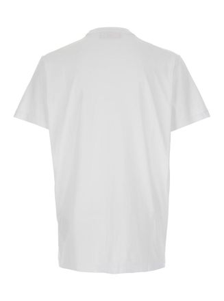Dsquared2 Mens Ducati X D2 White T-Shirt With Logo Cotton T-Shirts And Polos