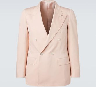 Umit Benan Richard double-breasted silk blazer