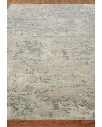 Exquisite Rugs Cosmo Hand Knotted Wool/Bamboo Silk Area Rug
