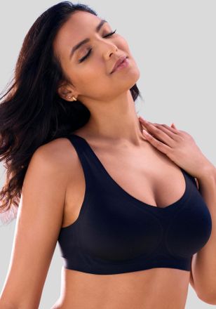 Nuance Bralette-BH NUANCE, Damen, Gr. XL (48/50), N-Gr, schwarz, Microtouch, Obermaterial: 82% Polyamid, 18% Elasthan, Basic, BHs Bralette-BH, SEAMLESS, ohne