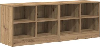 vidaXL Mueble Cama Con Estante 2 Uds. Roble Artisan 66 X 33 X 48 Cm Vidaxl