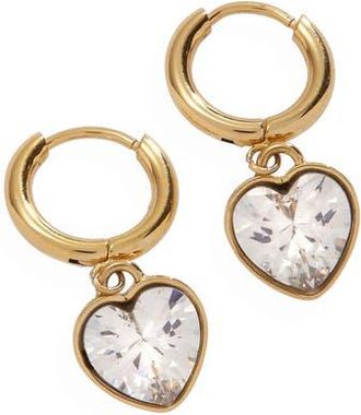 Alex and Ani Heart Huggie Earrings in Gold at Nordstrom